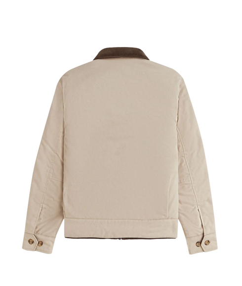 Cotton Caban Jacket - Cream