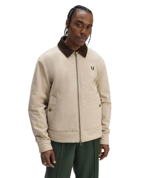 Cotton Caban Jacket - Cream