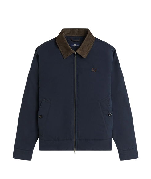 Cotton Caban Jacket - Navy