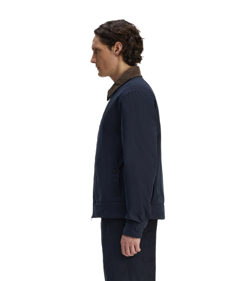 Cotton Caban Jacket - Navy