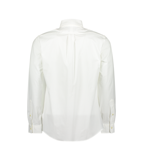 Custom Fit Stretch Poplin Shirt - White