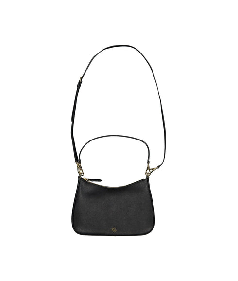 Crosshatch Leather Medium Danni Bag - Black