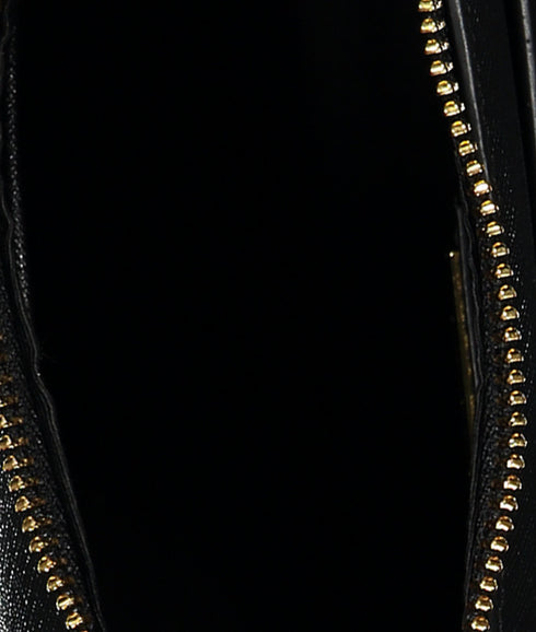 Crosshatch Leather Medium Danni Bag - Black