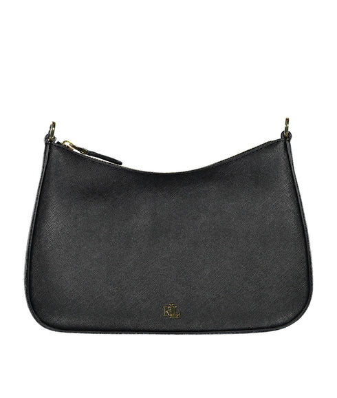 Crosshatch Leather Medium Danni Bag - Black