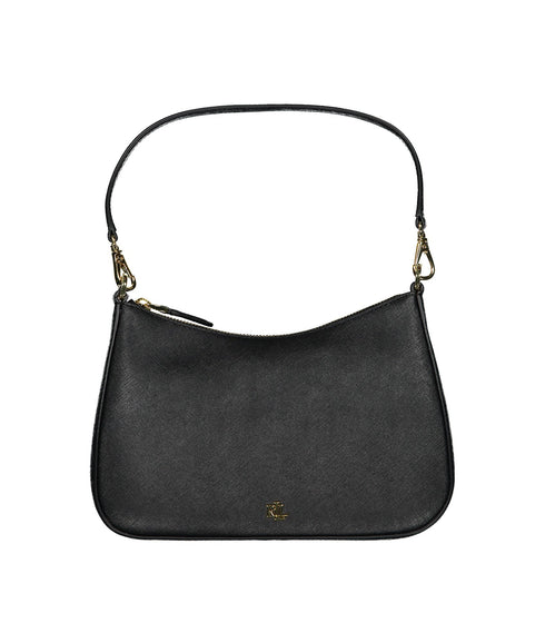 Crosshatch Leather Medium Danni Bag - Black