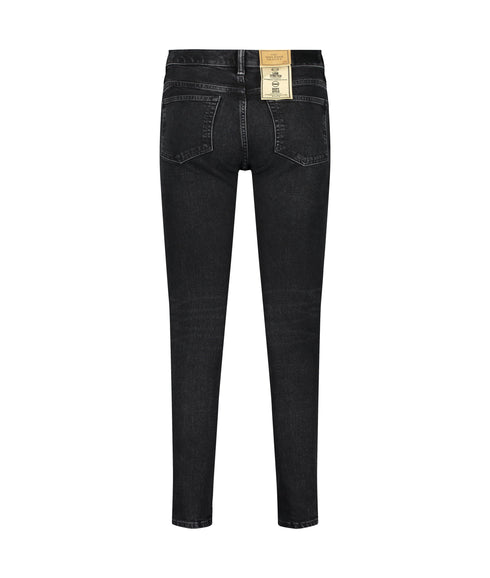 Mid Rise Skinny Jeans - Black