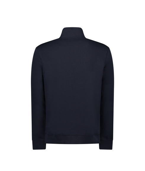 Zetrust Half-Zip Cotton Sweatshirt - Navy