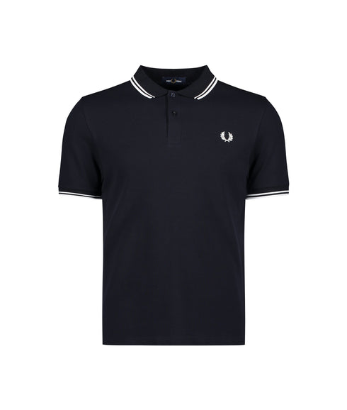 Twin Tipped Polo Shirt - Navy