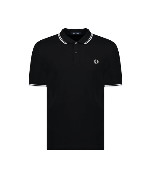 Twin Tipped Classic Polo Shirt - Black