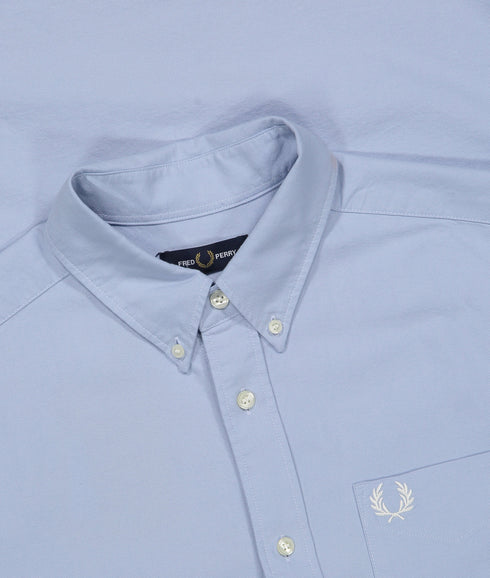 Short Sleeve Oxford Shirt - Blue