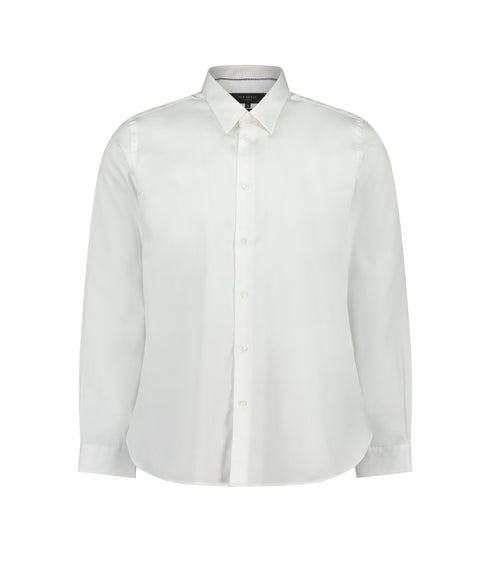 Slim-Fit Formal Cotton Shirt - White