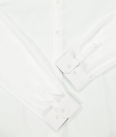 Slim-Fit Formal Cotton Shirt - White