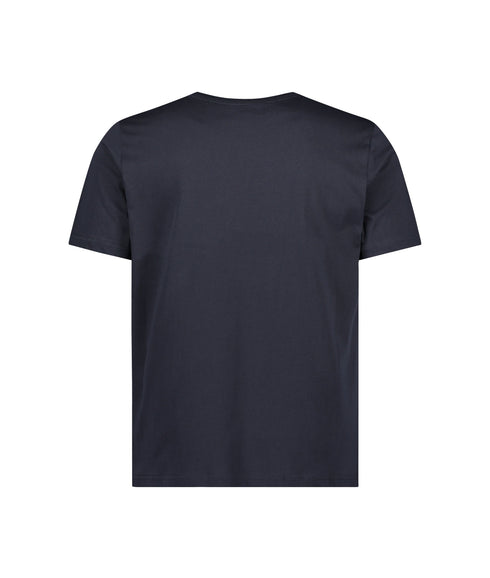 Cotton Zebra Logo T-Shirt - Navy