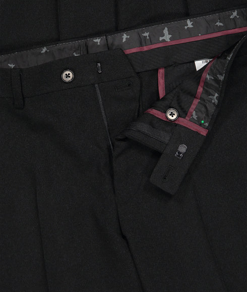 Textured Trousers - Black