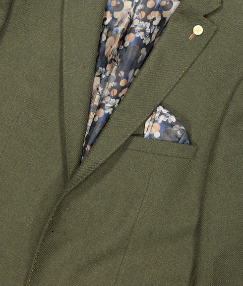 Skull & Roses Smart Blazer - Green