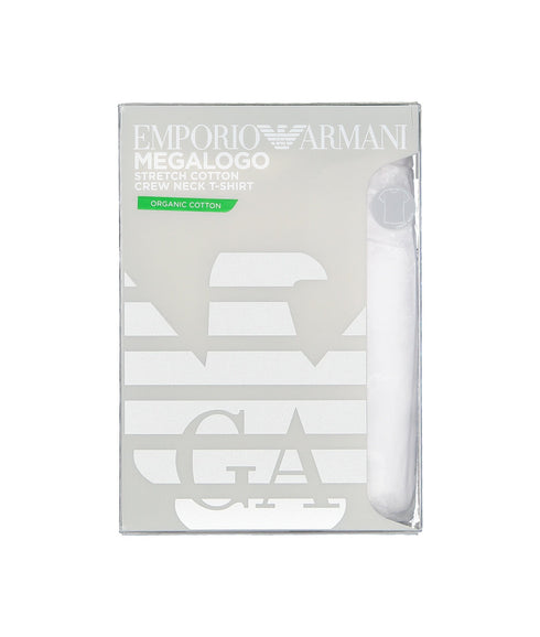 Stretch Cotton Crew Neck T-Shirt - White