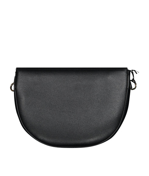 Semi-Circular Crossbody Bag - Black