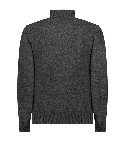 Essential Half Zip Knitted Jumper - Charcoal