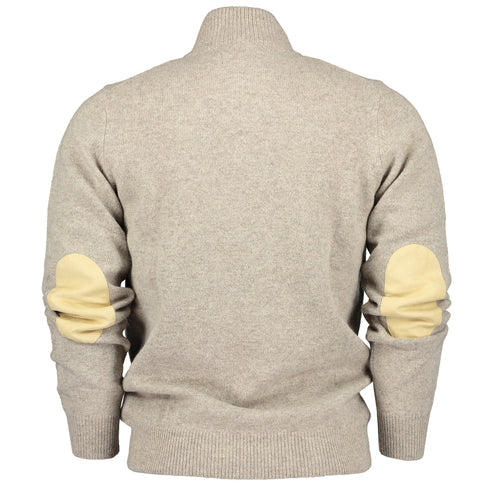 Patch Half Button Sweater