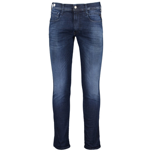 Anbass Slim-Fit Hyperflex Jeans - Dark Blue