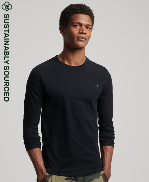 Organic Cotton Vintage Embroidered Top - Black