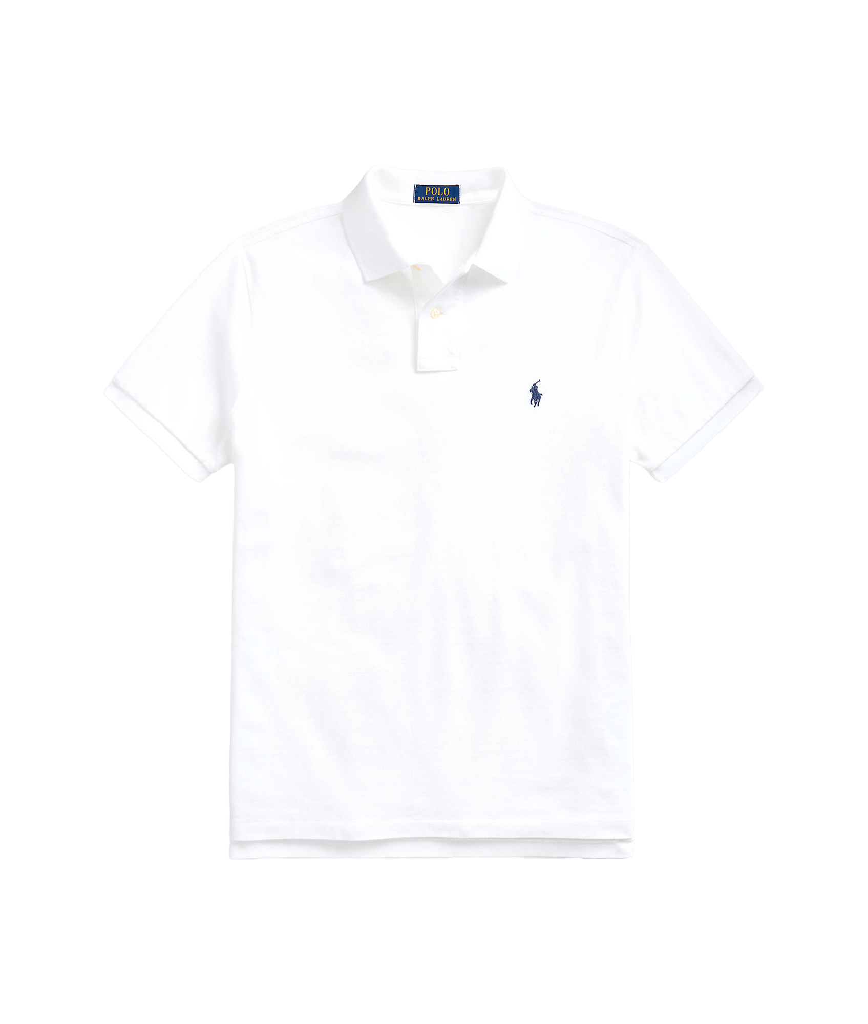 Polo Ralph Lauren White T Shirt Custom Slim Fit Stretch Mesh Polo 