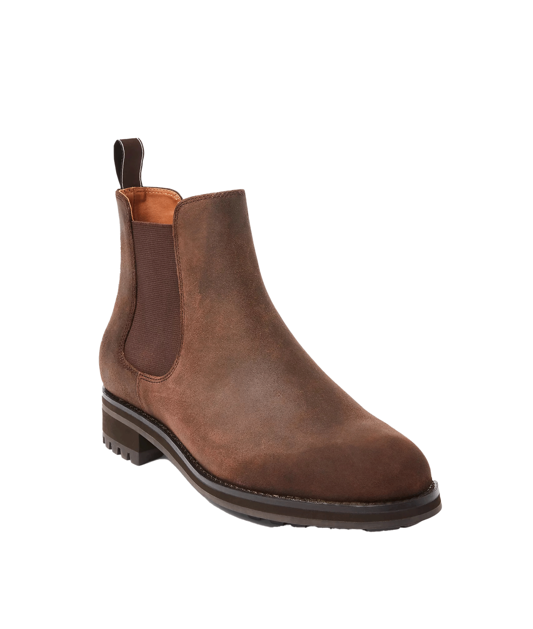 Bryson Waxed Suede Chelsea Boot Brown Robert Goddard
