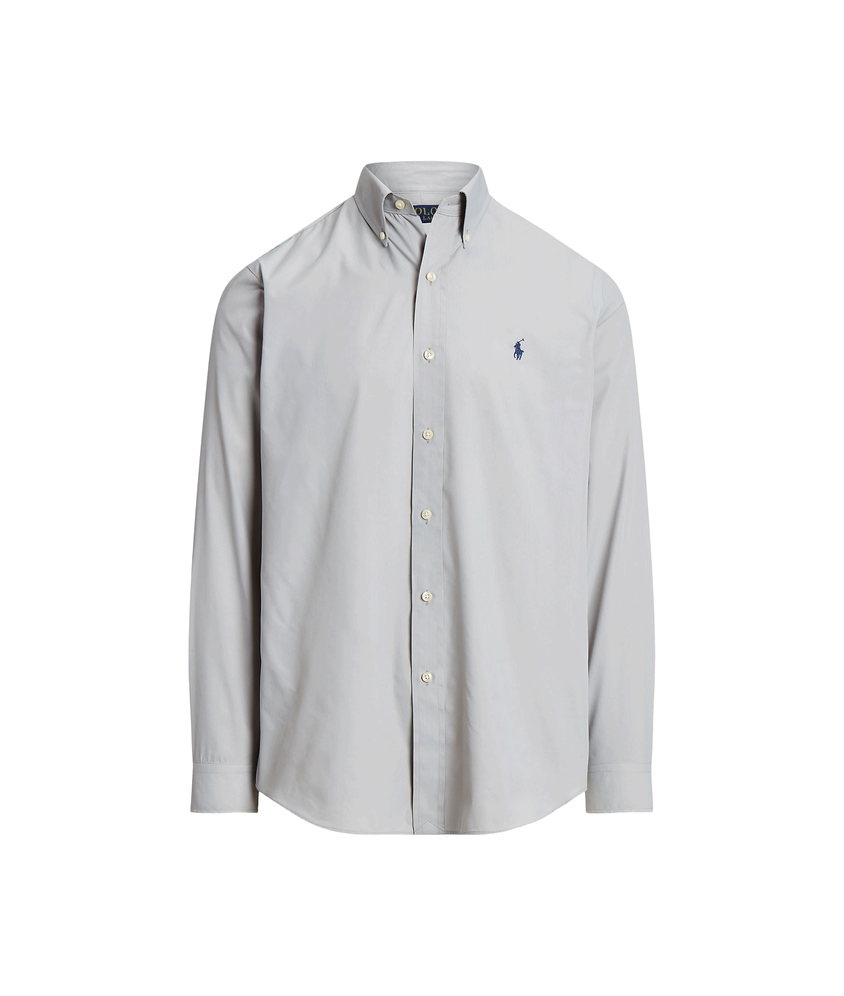 Classic Fit Performance Twill Shirt Grey Robert Goddard