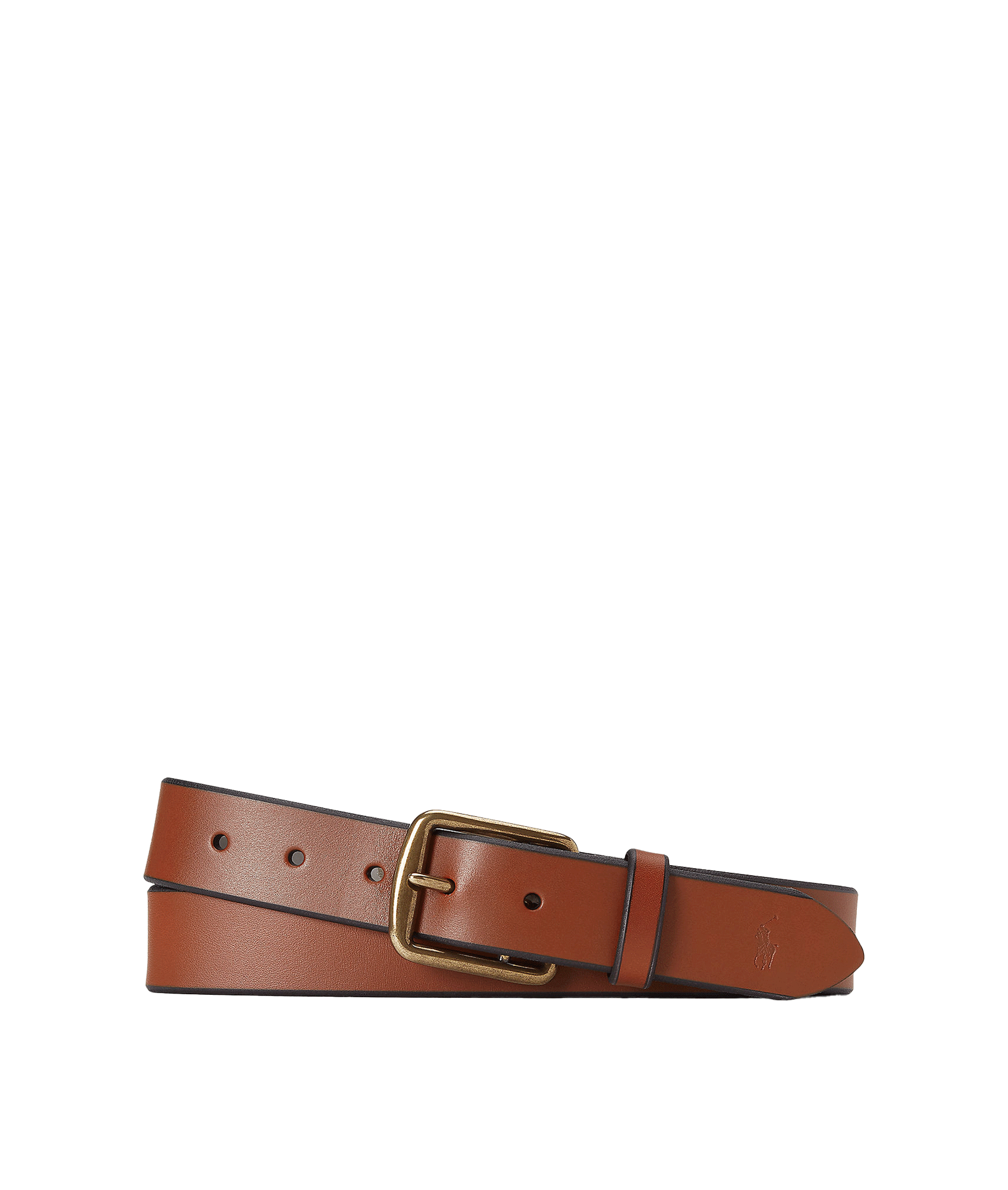 Saddle Leather Dress Belt - Brown