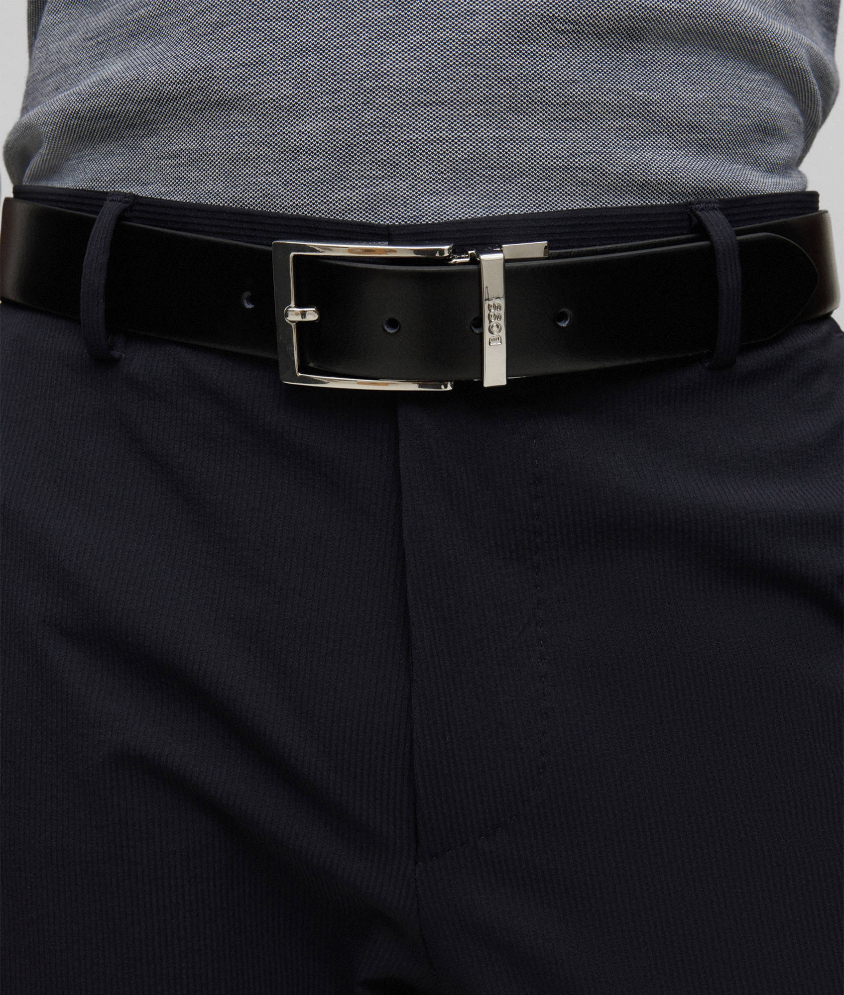Ollie Leather Belt - Black