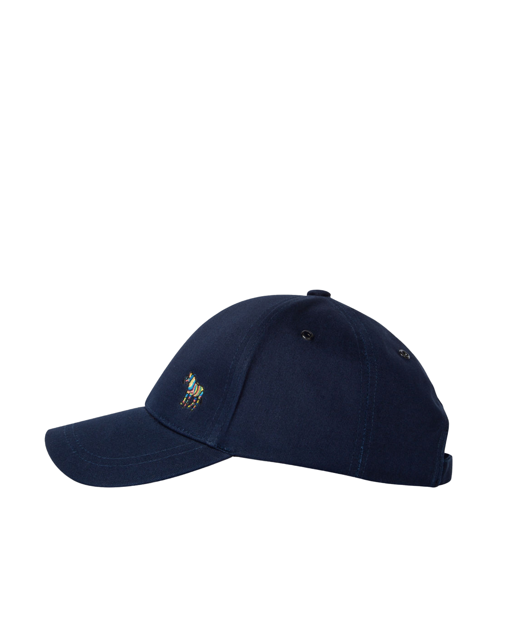Cotton Zebra Logo Baseball Cap - Navy