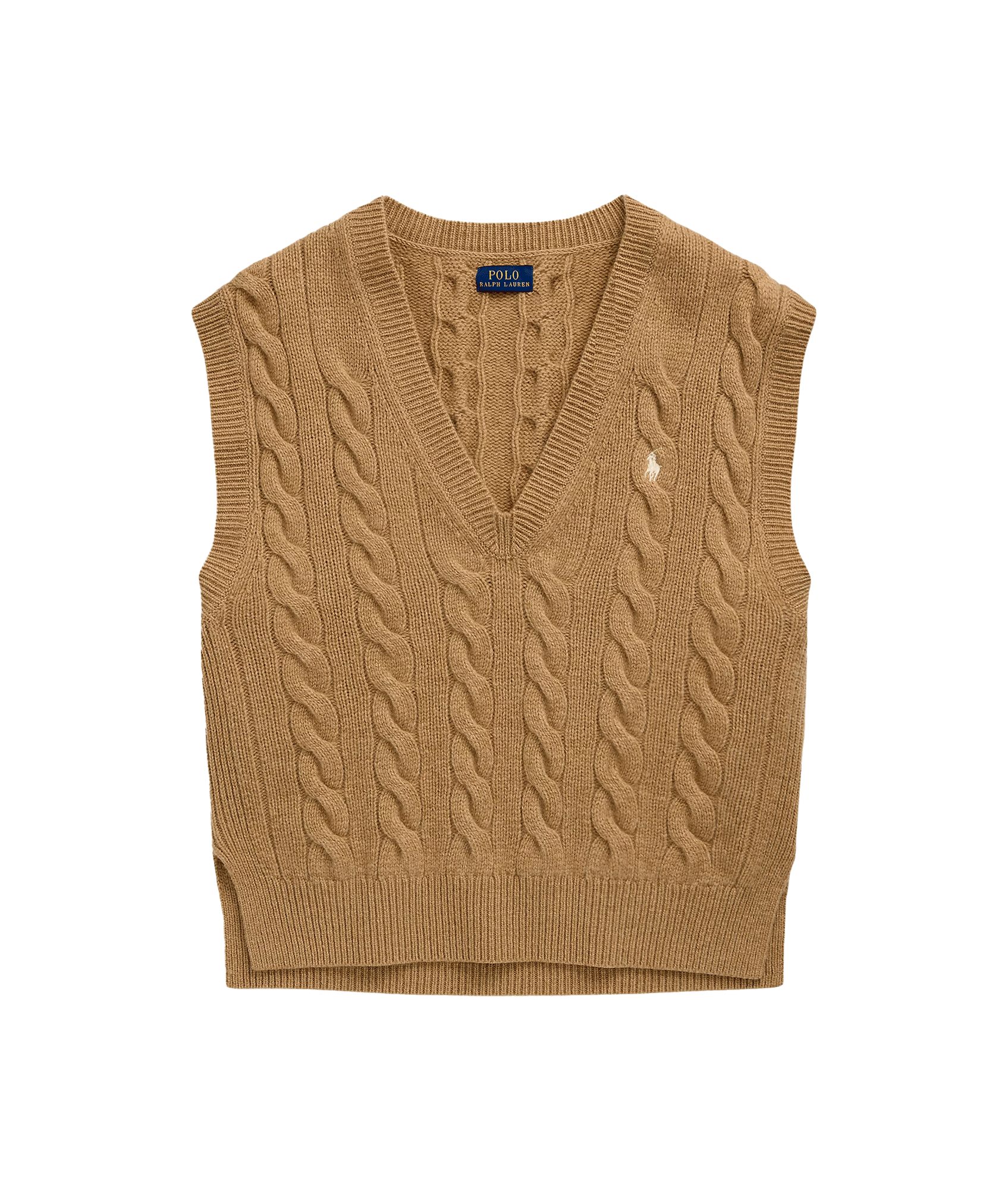 Cable-knit Wool-cashmere Sweater Vest Brown – Robert Goddard