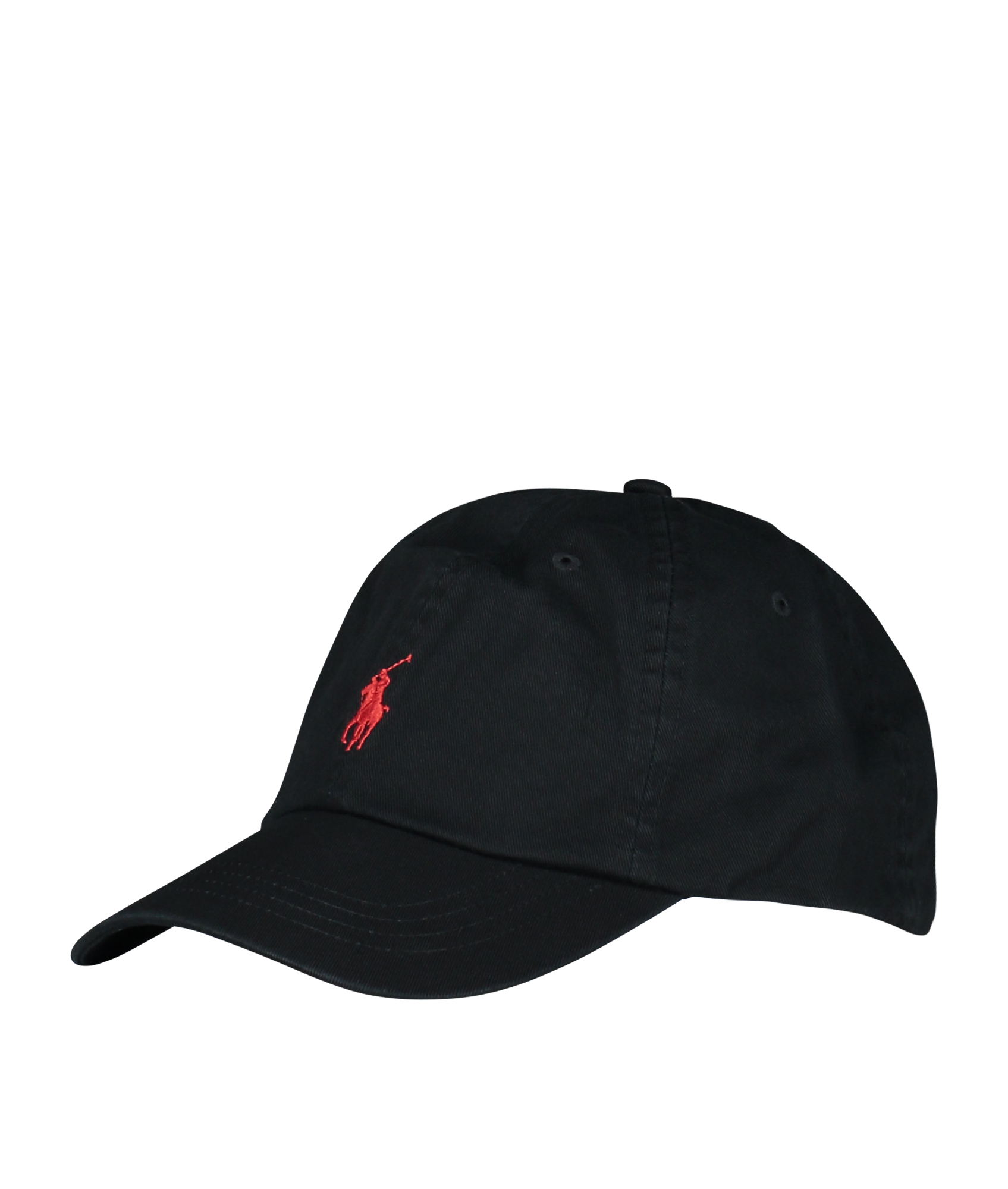 Embroidered Logo Cap - Black/Red