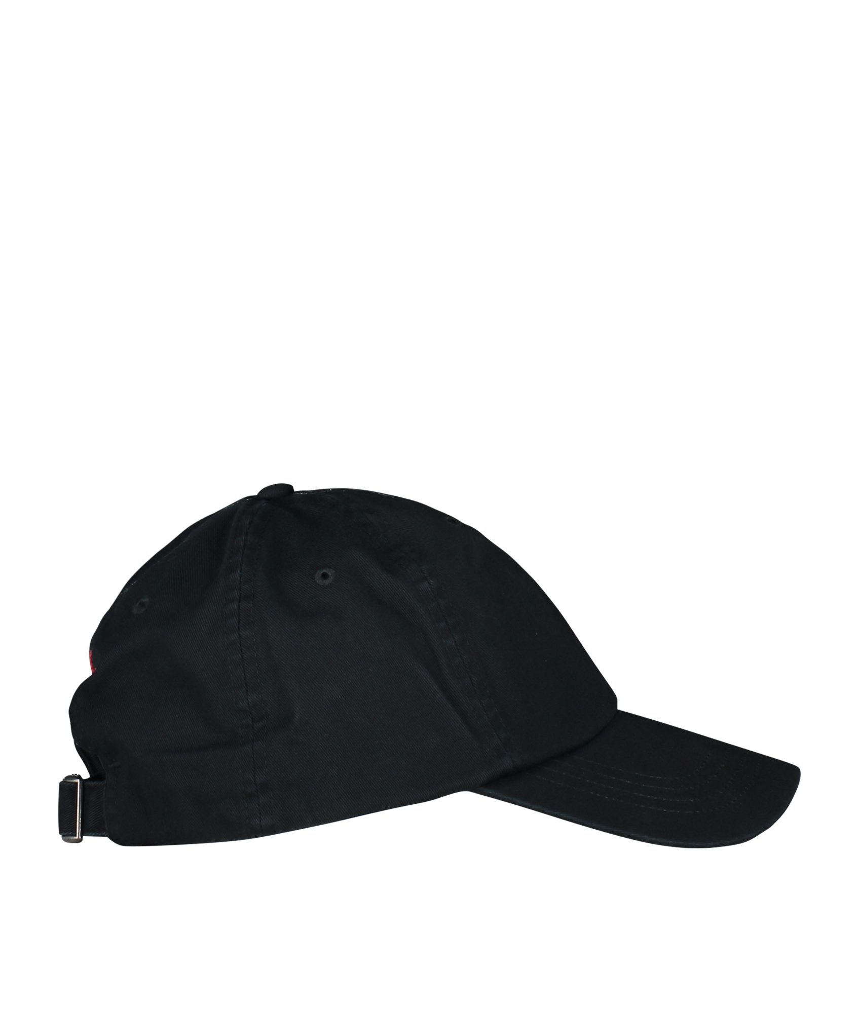 Embroidered Logo Cap - Black/Red