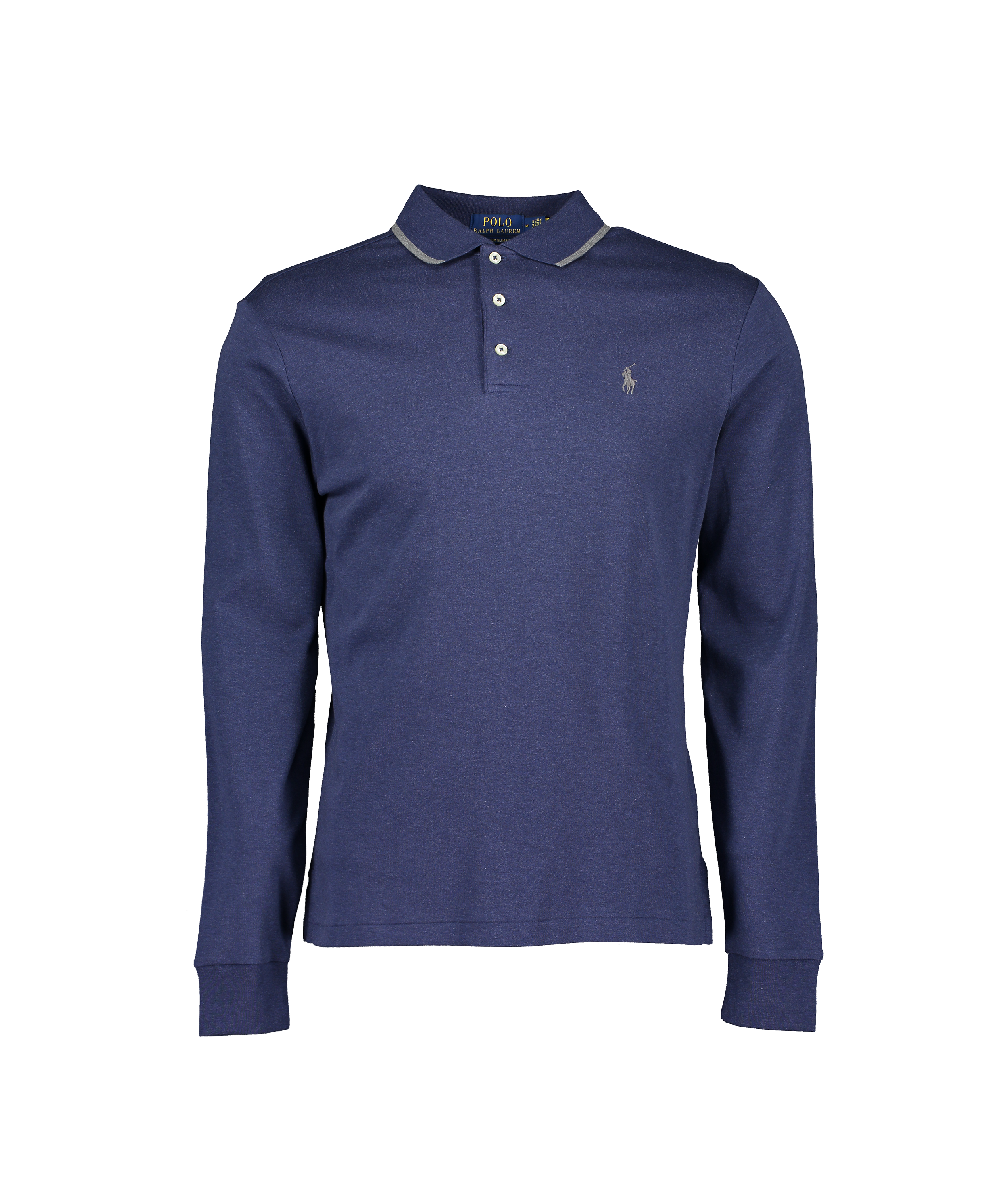 Long Sleeve Polo Ralph Lauren French Navy Polo Custom Slim Fit