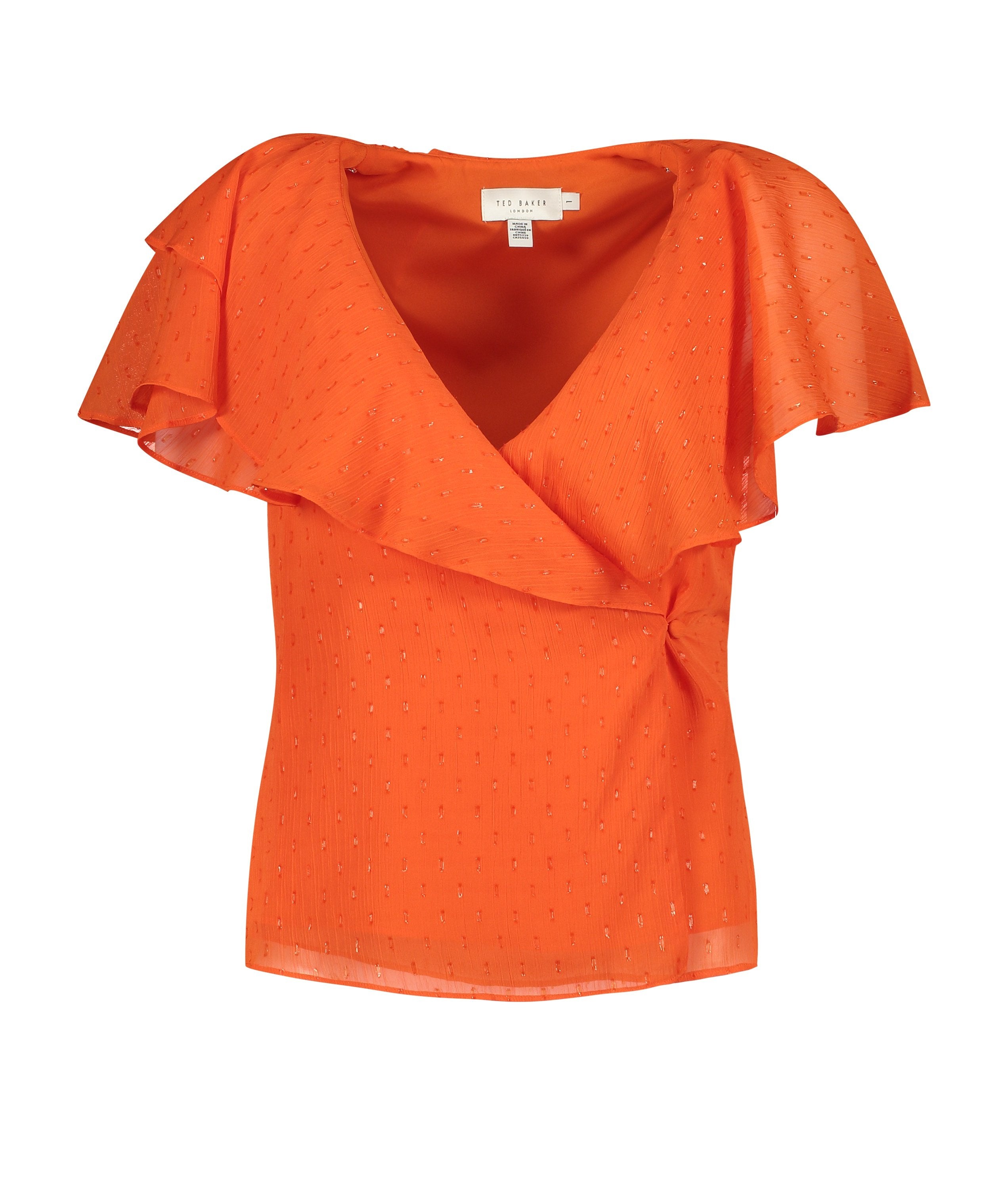 Corel Wrap Top - Bright Orange