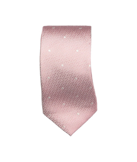 Curan Patterned Silk Tie - Pink