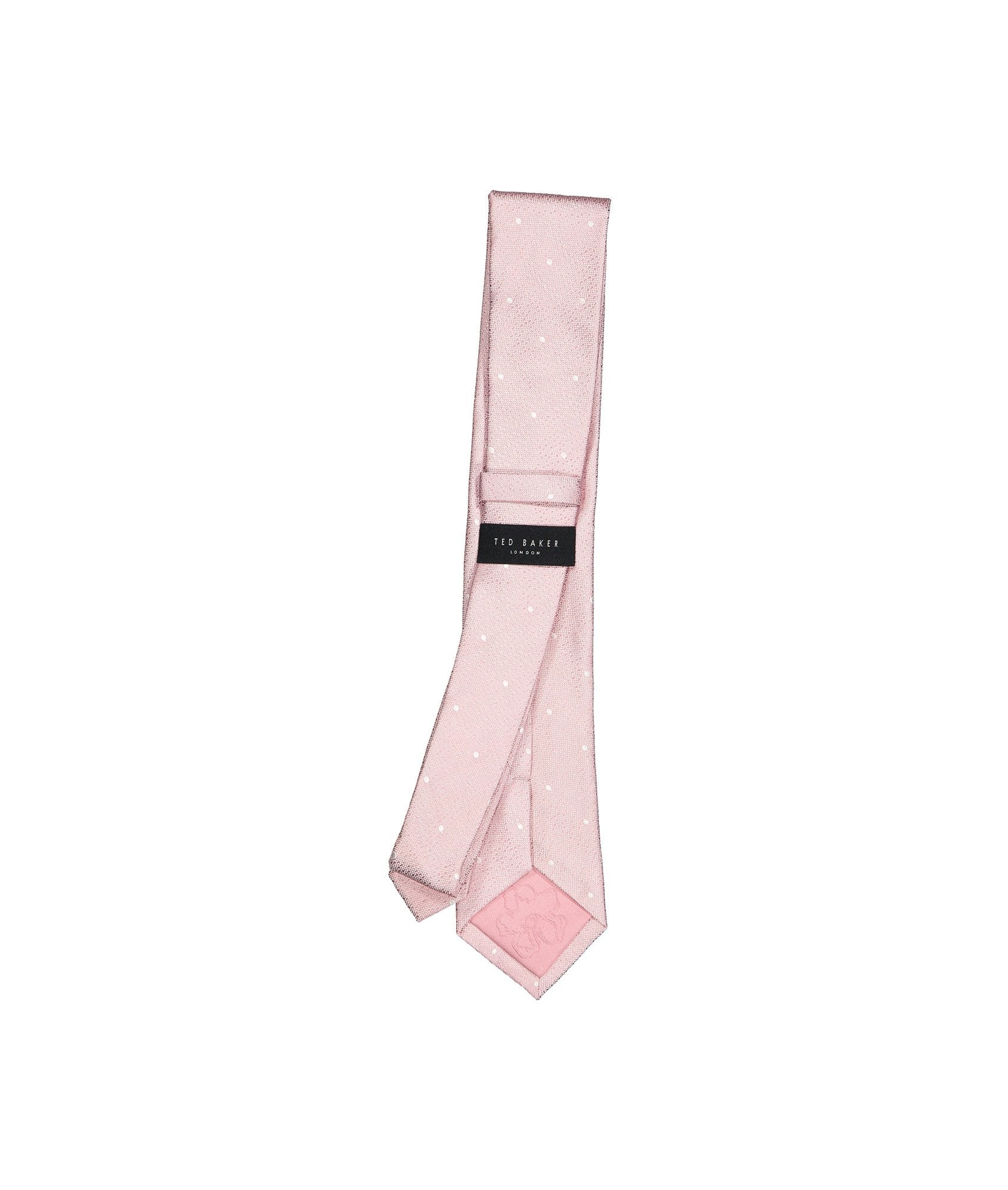 Curan Patterned Silk Tie - Pink