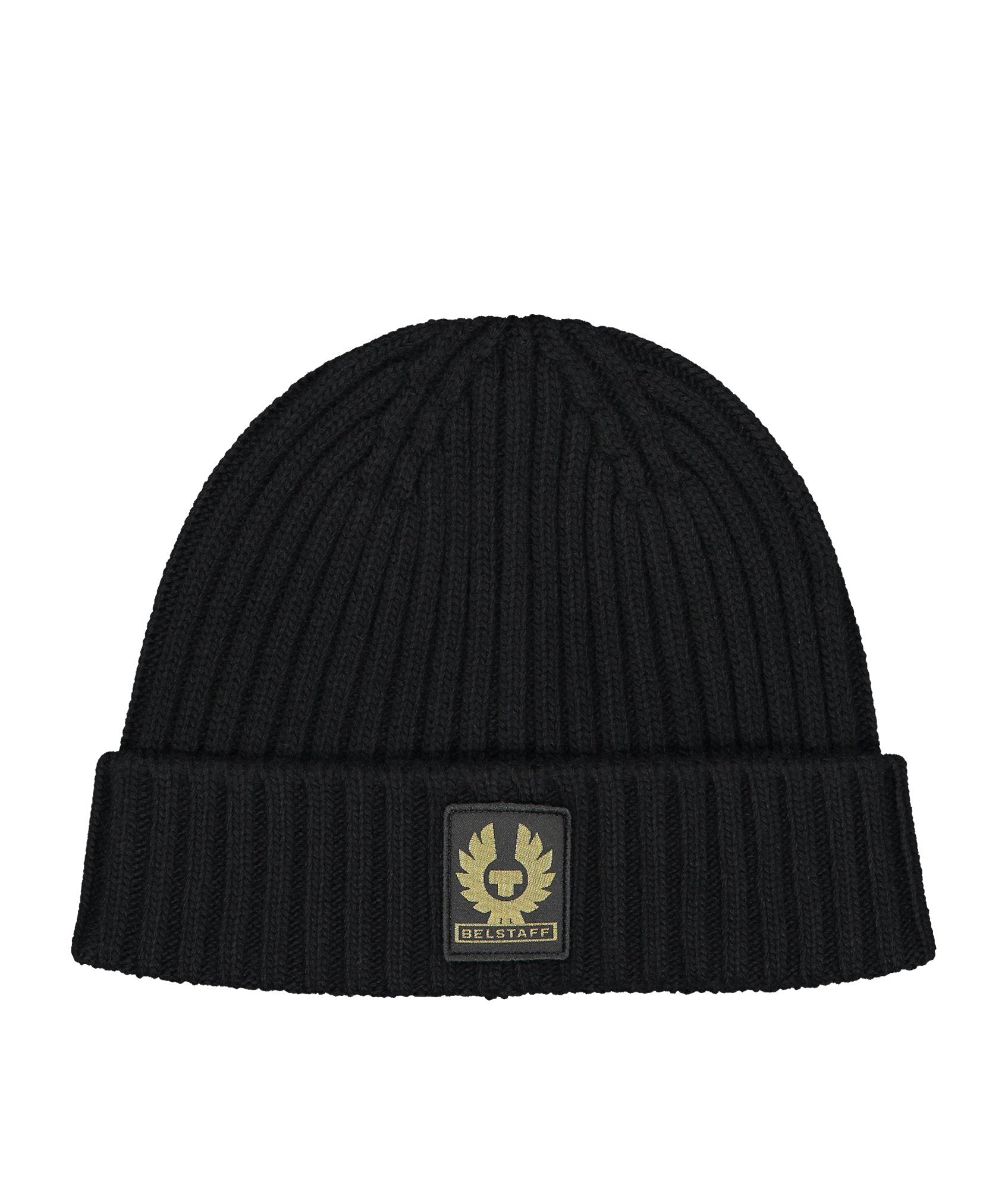 Watch Lambswool Beanie Hat - Black