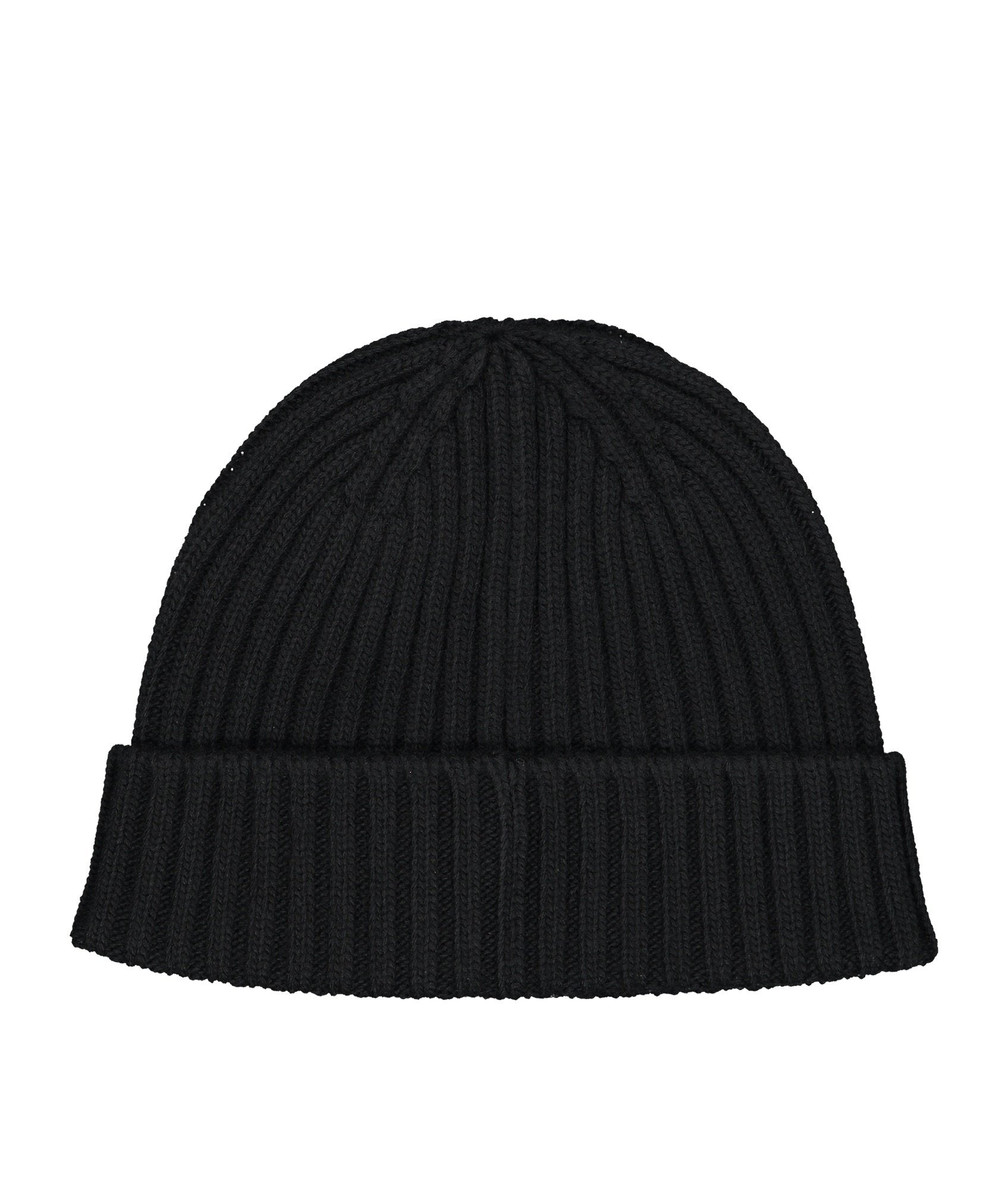 Watch Lambswool Beanie Hat - Black