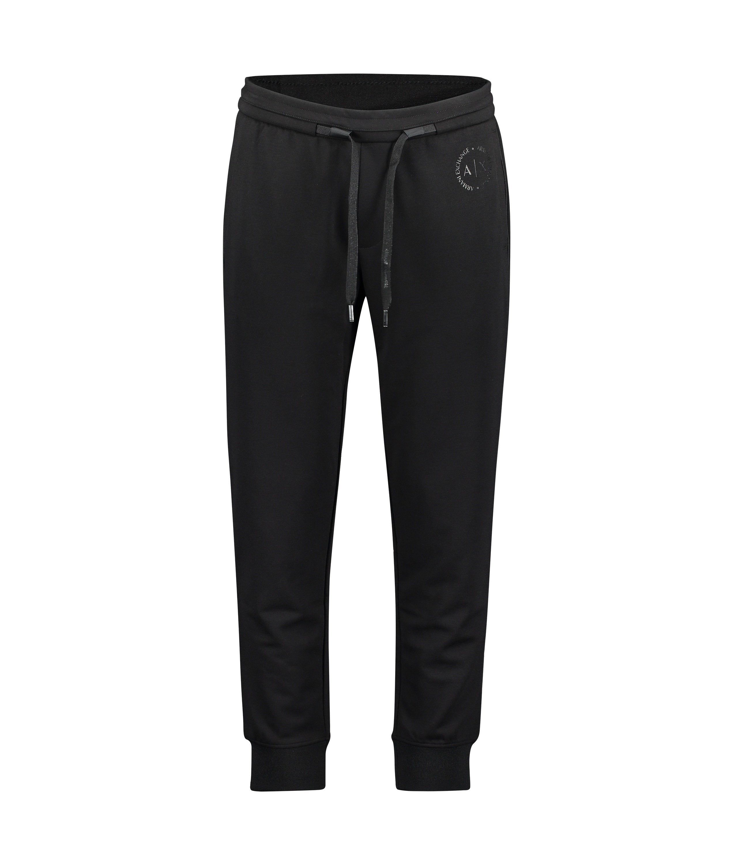 Sporty Trousers with Contrast Details - Black