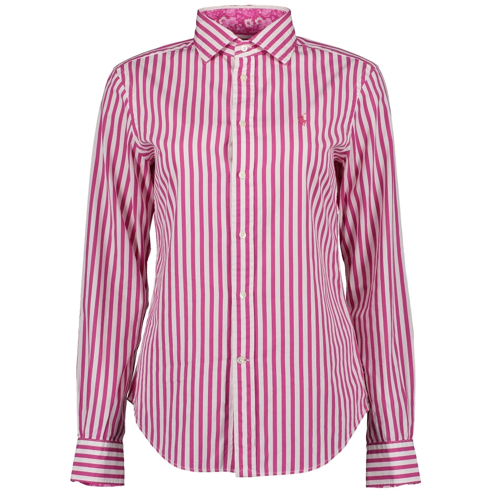 ralph lauren pink striped shirt