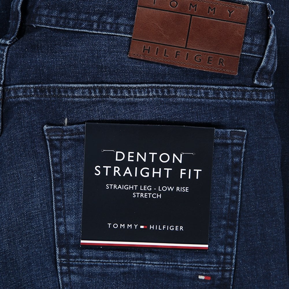tommy straight fit jeans